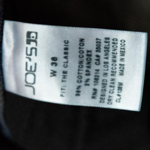 Joe's Jeans Craig The Classic Fit Dark Wash Jeans mens 36/28 - Picture 6 of 16